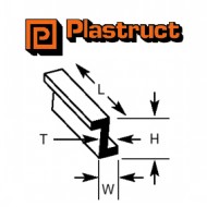 Plastruct Z Angle 6.4 x 3.7 x 0.9 x 610mm