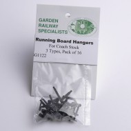 Running Board Hangers - 16 Black plastic