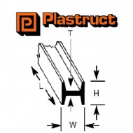 Plastruct H Sect 1.6 x 1.6 x 0.65 x 250mm