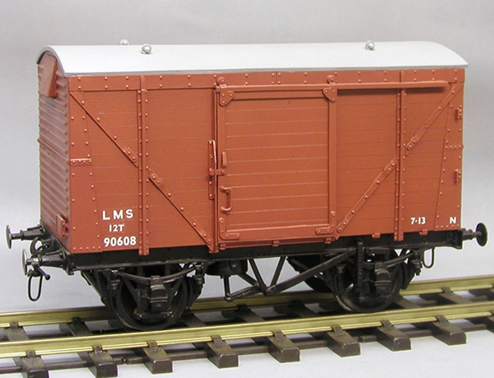 LMS 12T VENT BOX VAN PLANKED Wheels Extra Garden Railway Specialists 