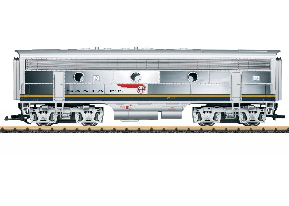 L20587 Santa Fe F7B Unit Locomotive (Chrome) | Garden Railway ...