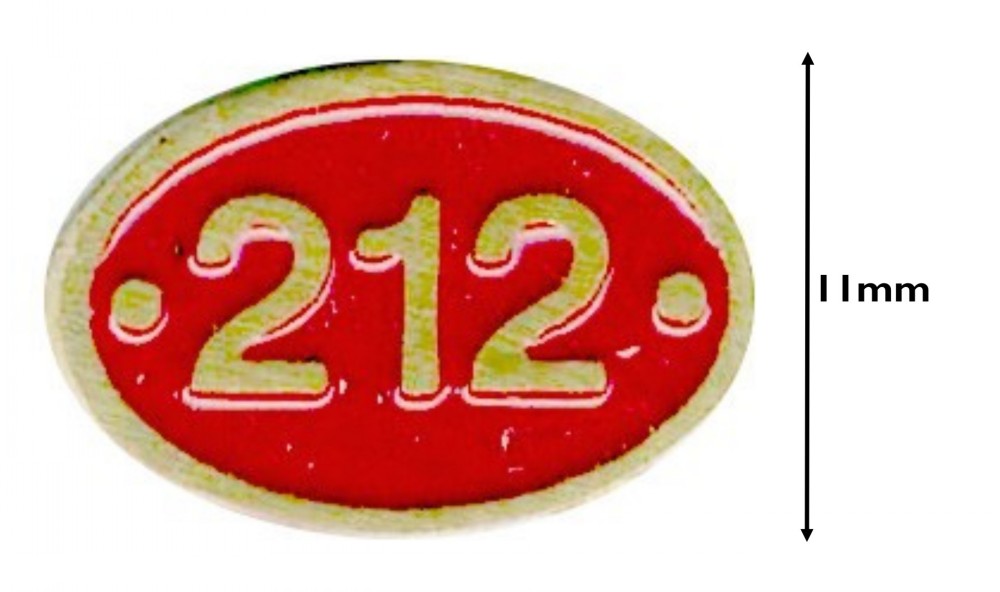 Custom Name & Number Plates 'Large Oval' Plain pair Garden Railway