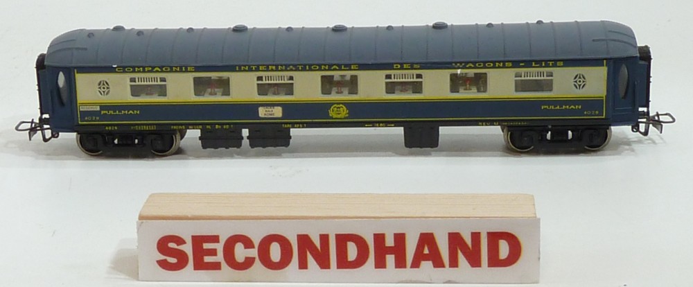 Wagon-Lits CIWL 3933 Jouef HO - Échelle 1/87 - Bon état D'occasion, Un Tampon Manquant
