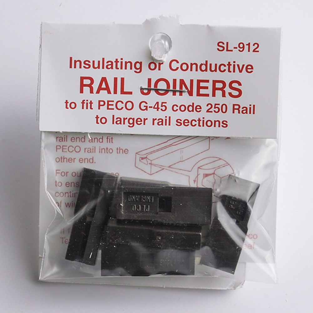Peco G Peco/LGB Rail Joiners 6 off Garden Railway Specialists Tel