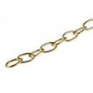 1.5mm Brass Oval Link Chain 30cm