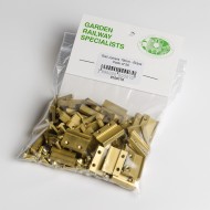 Rail Joining Clamps 19mm - Brass  Pack of 50