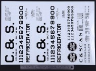 C&S 30FT REEFER 1100-19 DECALS  (discontinued)