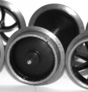 Wheels Solid Disc 24.5mm dia - 2 axles