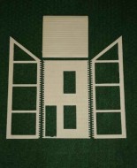 Brick Mid-Terraced House Kit  - Half-Relief Skeletal