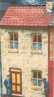 Terrace Cottage Half Relief Stone