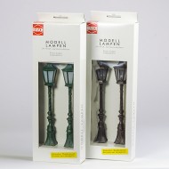 Busch Gas Street Lamps Green - pair