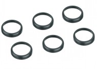 E139407 Lamp Bezel Black 6 pieces