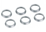 E186479 Lamp Bezel Silver 6 pieces