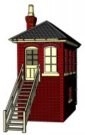 Kippo Brick Hipped Signal Box Kit