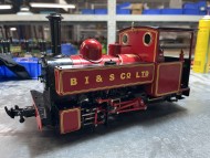 Hudswell Clarke Lined Maroon Dual Gauge