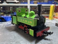 Hudswell Clarke Lined Lime Green Dual Gauge
