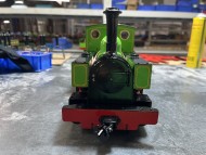 Hudswell Clarke Lined Lime Green Dual Gauge
