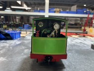 Hudswell Clarke Lined Lime Green Dual Gauge