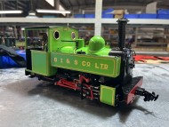 Hudswell Clarke Lined Lime Green Dual Gauge