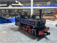Hudswell Clarke Lined Black Dual Gauge