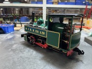 Hudswell Clarke Lined Dark Green Dual Gauge