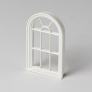 10 pane Round Top Victorian Window