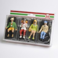 Tourists Seated - 4 off