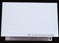 Sans Serif Lett/Num 12mm
