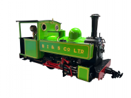 Hudswell Clarke Lined Lime Green Dual Gauge