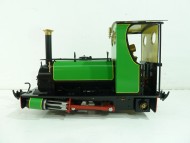 Cabbed Quarry Hunslet 32mm Green w. Yellow Lining