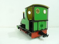 Cabbed Quarry Hunslet 32mm Green w. Yellow Lining