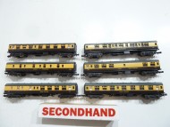6x Lima N Gauge GWR Choc & Cream Mk1 Coaches Unboxed