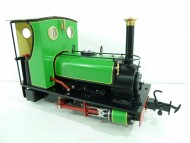 Cabbed Quarry Hunslet 32mm Green w. Yellow Lining