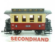 LGB 4 Wheel Coach 2nd Red & Cream Unboxed