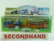 Country Life Diecast Tractor With Belt Trailer Unopened.