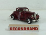 Diecast 1934 Ford Coupe Maroon 1:24 Scale Unboxed
