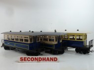GRS Blue & Cream Balcony Coaches Set Of 3