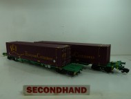 Aristocraft Intermodal Wagon Set W/ ECSContainers Unboxed