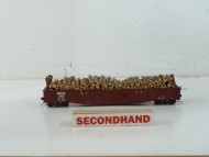 American Models Gondola Car W/ Logs S Gauge