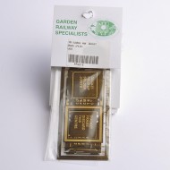 LMS Guards Van Ducket Brass - pair