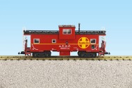 SANTA FE EXTENDED VISION CABOOSE RED/BLACK #999715
