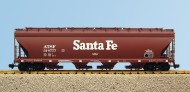 ATSF 4-BAY CENTER FLOW COVERED HOPPER #314785