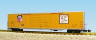 UP DBLE DOOR 60FT BOX CAR - YELLOW/SILVER