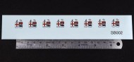 GWR Shield Crest - 8 off