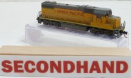 N Gauge Union Pacific GP38 lights#712 wrong box analoge