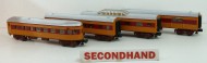 Rail-King 3-Rail Milwaukaee Coaches Set of 4