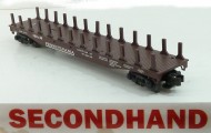K-Line 3-rails Pennsy Stake Flat car unboxed