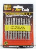 Am-Tech L2600 10PC Double Ended power Bit Set