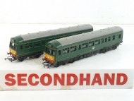 Hornby OO Diesel Railcar set BR Green - 2 car