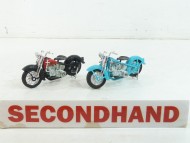 Harley Davidson motorbike x2 Matchbox Vintage